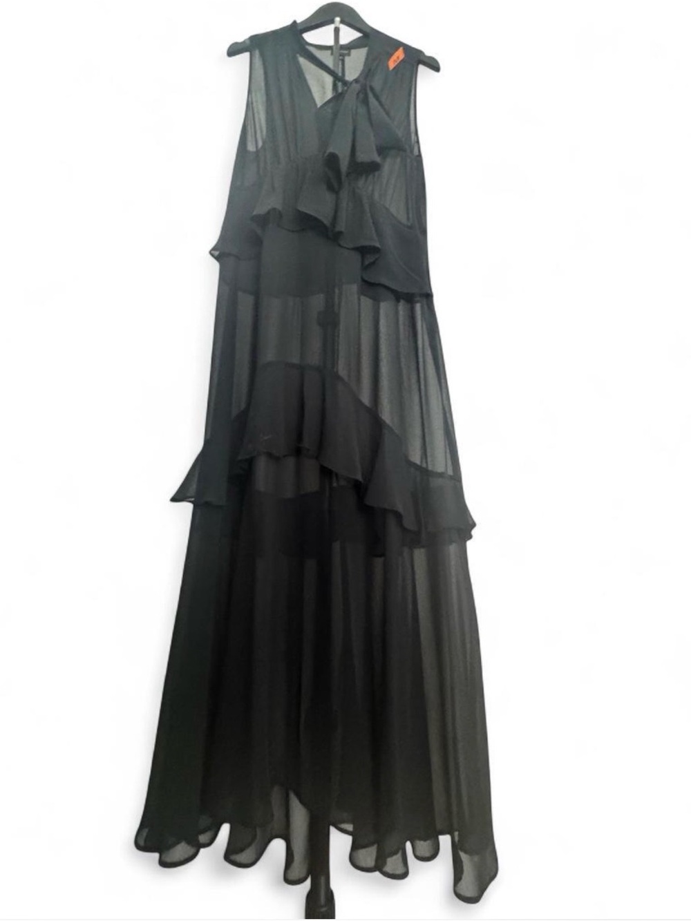 We Wore What Black Sheer Dress